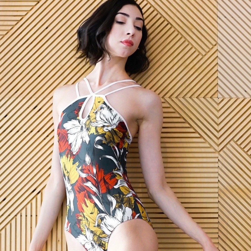 Elevé Noelle Dutch Blooms Leotard